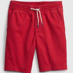 Gap Easy Pull-On Khaki Shorts In Pure Red